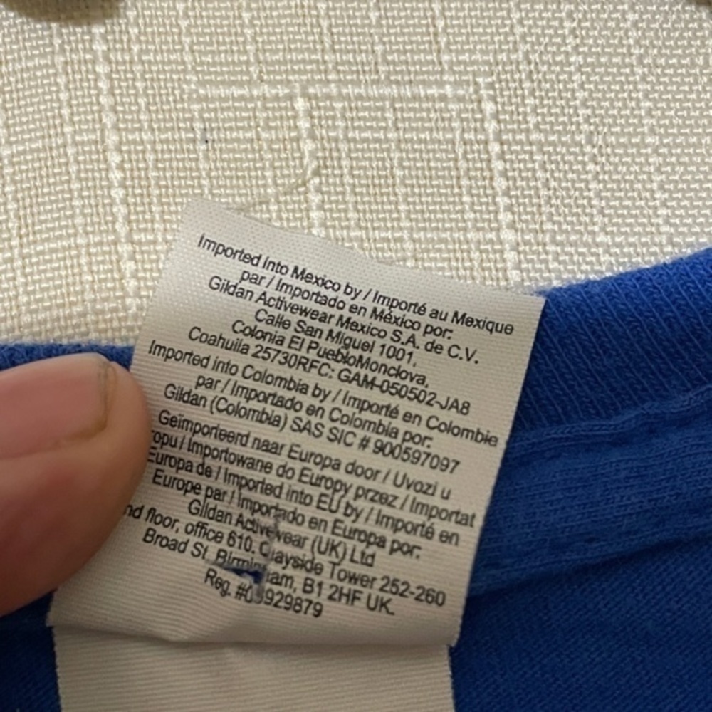3/$25 Gildan Soft Style Ring Spun Graphic T-Shirt Blue Short Sleeve Mens Size XL - Picture 4 of 11